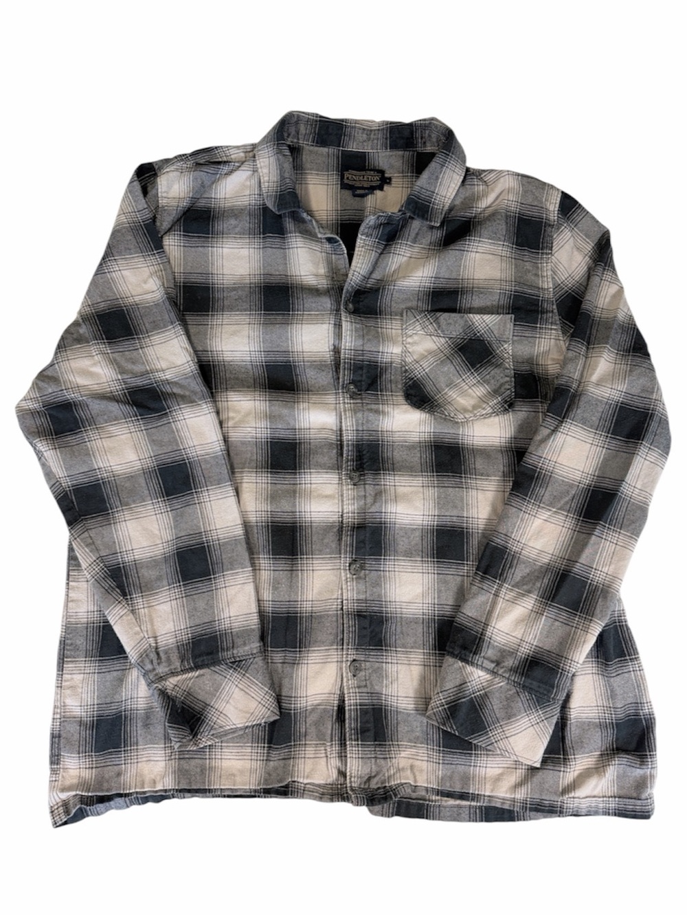 Pendleton Mason Men’s Black & White Plaid Flannel Jacket